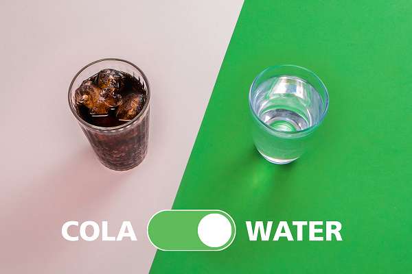 Eetwissel Cola > Water